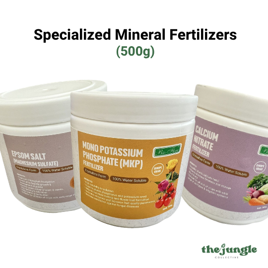 500g Mono Potassium Phosphate / Calcium Nitrate / Epsom Salt | High-Purity Water Soluble Fertilizer | Indoor/Outdoor | Boosts Flowering, Fruit Quality & Leaf Greenness
