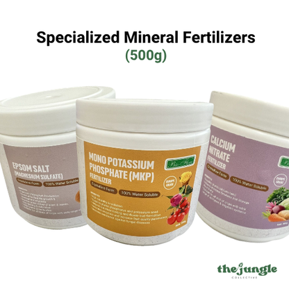 500g Mono Potassium Phosphate / Calcium Nitrate / Epsom Salt | High-Purity Water Soluble Fertilizer | Indoor/Outdoor | Boosts Flowering, Fruit Quality & Leaf Greenness