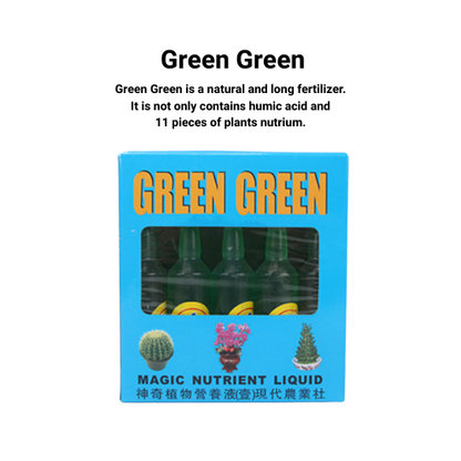 10-Pack Magic Concentrated Liquid Fertilizer | Green Green & Flower Food | Indoor/Outdoor | Growth Booster & Bloom Enhancer | Easy to Use