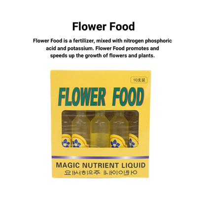 10-Pack Magic Concentrated Liquid Fertilizer | Green Green & Flower Food | Indoor/Outdoor | Growth Booster & Bloom Enhancer | Easy to Use