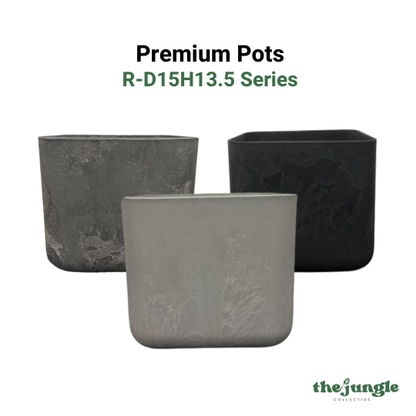 R-D15H13.5 Series Planters/Pots | Indoor & Outdoor | Industrial Chic Design | Low Maintenance