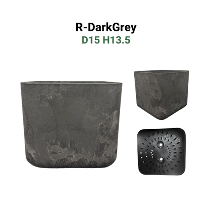 R-D15H13.5 Series Planters/Pots | Indoor & Outdoor | Industrial Chic Design | Low Maintenance