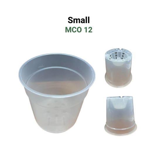 Translucent Clear Nursery Pot | Indoor/Outdoor | Root Visibility & Drainage Optimized