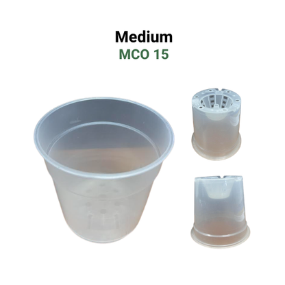 Translucent Clear Nursery Pot | Indoor/Outdoor | Root Visibility & Drainage Optimized