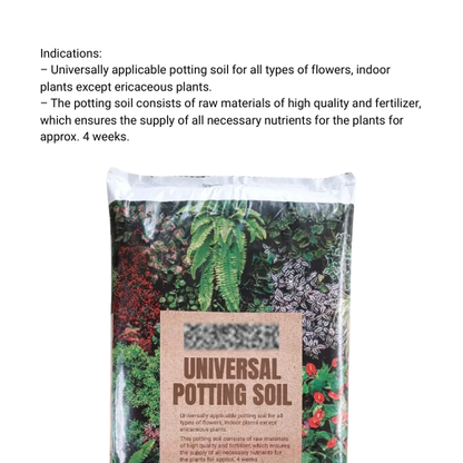 5L Universal Potting Soil | All-Purpose Growing Medium | Indoor & Outdoor | Nutrient-Rich for Healthy Growth | Beginner Friendly