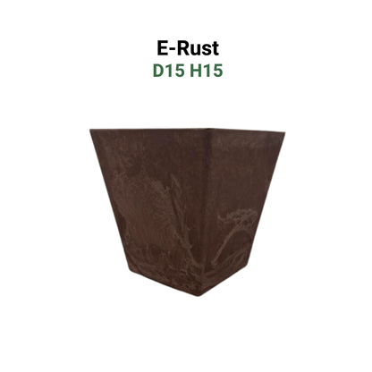 E-D15H15 Series Pots/Planters | Indoor/Outdoor | Minimalist Decor Compact Square Shape