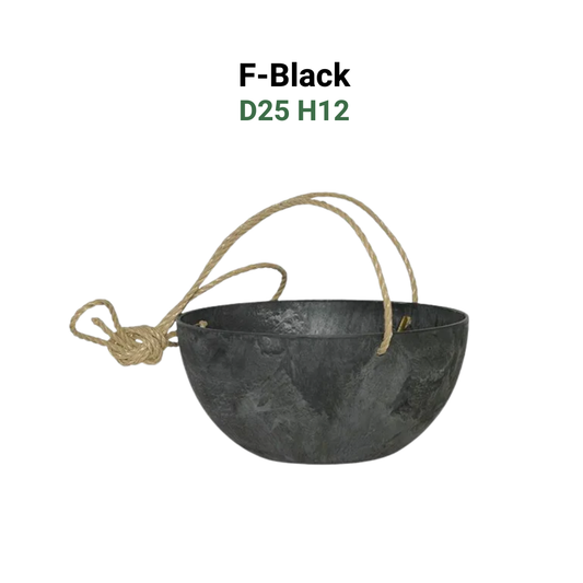 Marble-Pattern Hanging Planter (F-D25H12 Series) | Indoor & Outdoor | Lightweight Decor | Durable & Low Maintenance